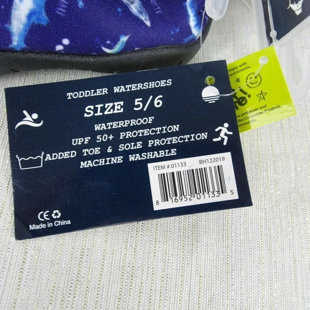 💰3/$25 New Tommy Bahama Water Shoes Swim Toddler 5/6 UPF 50+